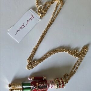 Betsey Johnson Festive Nutcracker Necklace